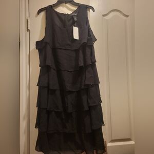 Lane Bryant Short black,sequin trimmed dress size 22W Cocktail Dress